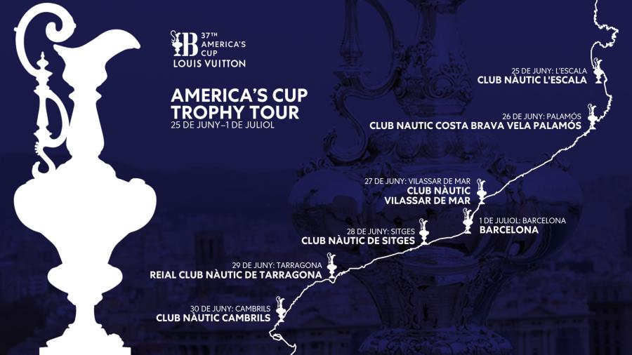 Imatge del tour de la Copa Amèrica de vela