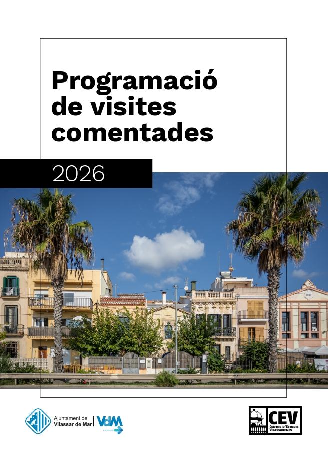 Portada del llibret de la programació de visites comentades 2026