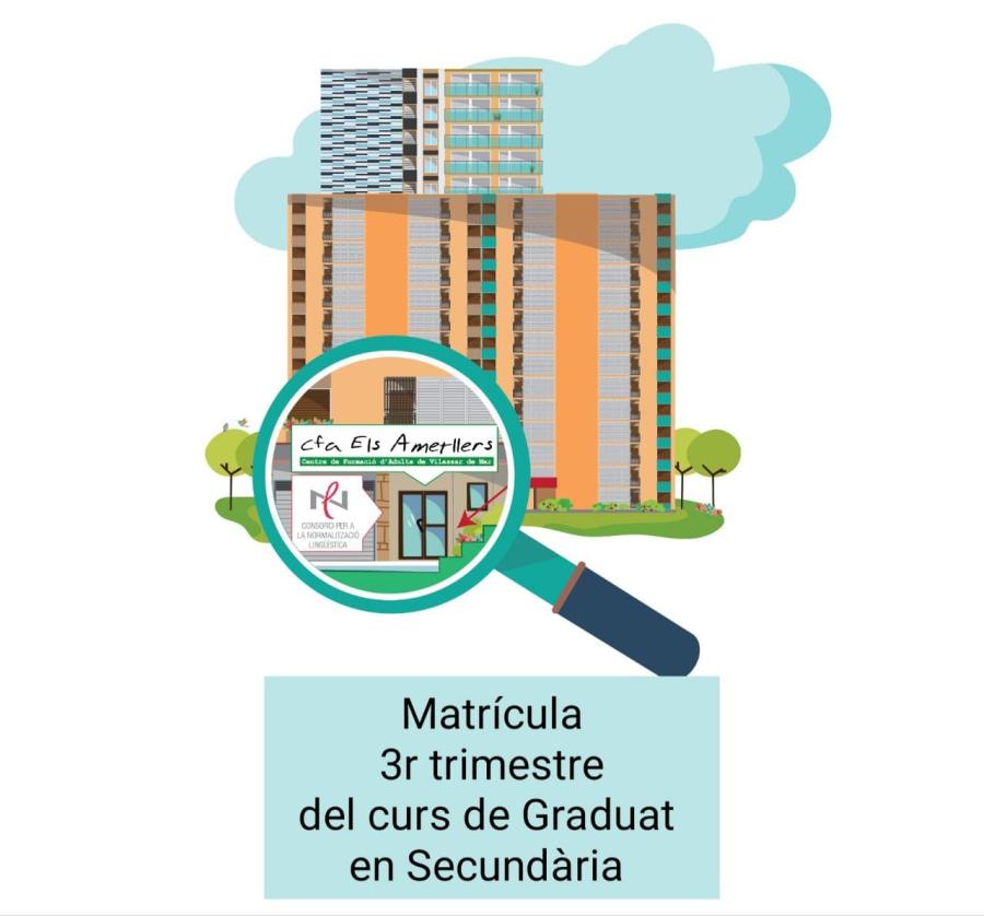 Matrícula 3r trimestre del curs de Graduat en Secundària a l'Escola Municipal d'Adults