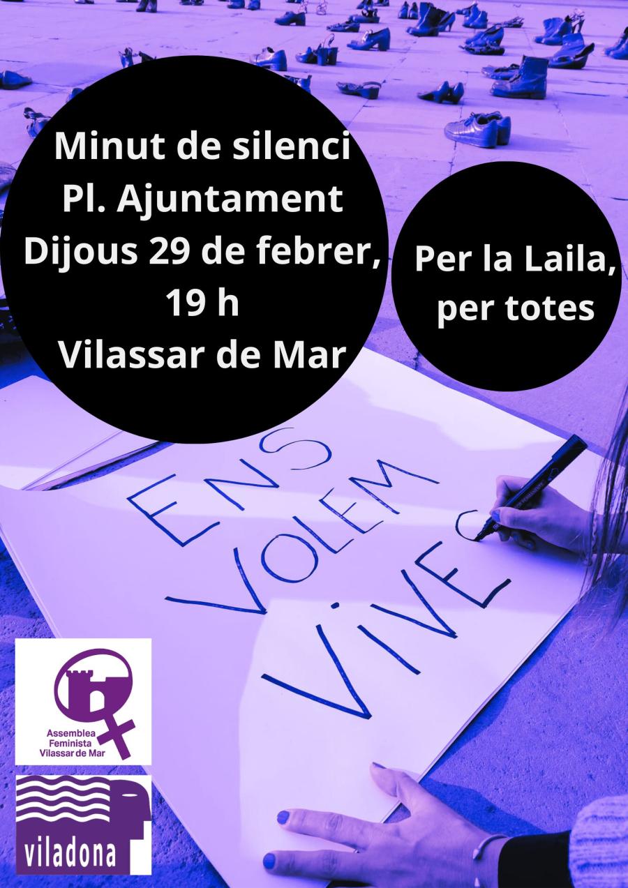 Cartell minut de silenci 29 de febrer de 2024