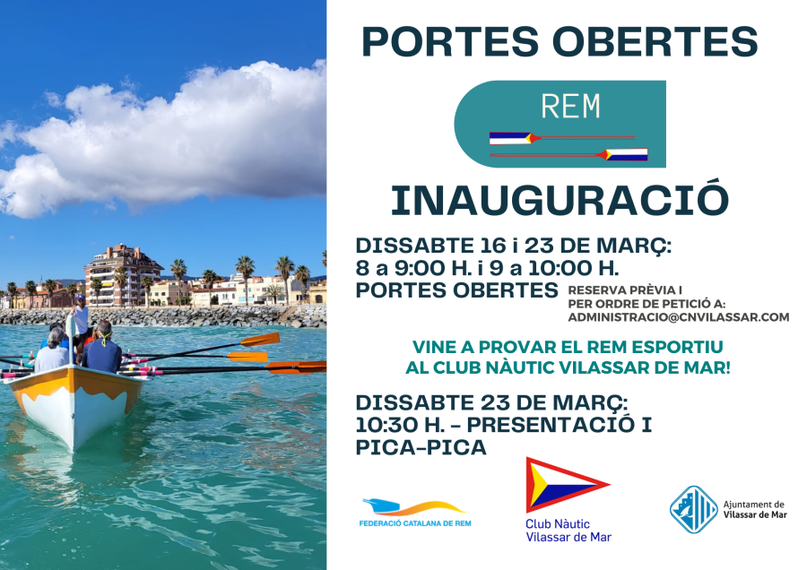 Cartell portes obertes rem esportiu