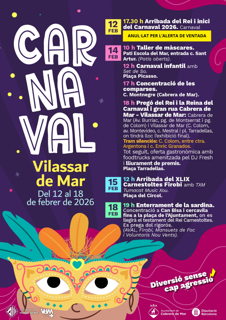 Programació actualitzada Carnaval 2026