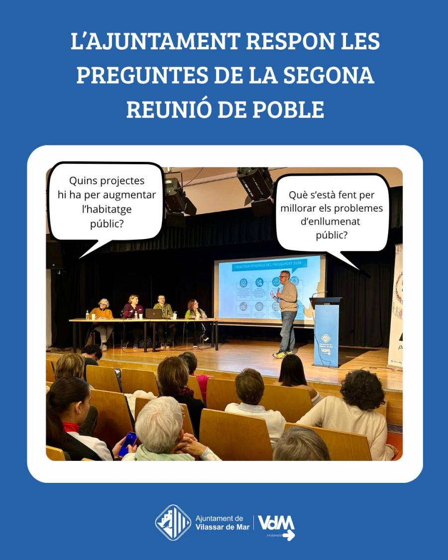 Respostes a les preguntes de la segona Reunió de Poble