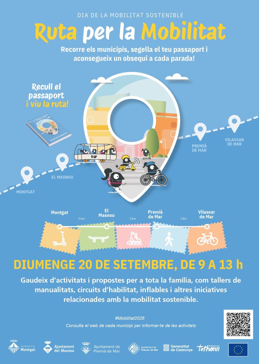 Cartell de la Ruta per la mobilitat