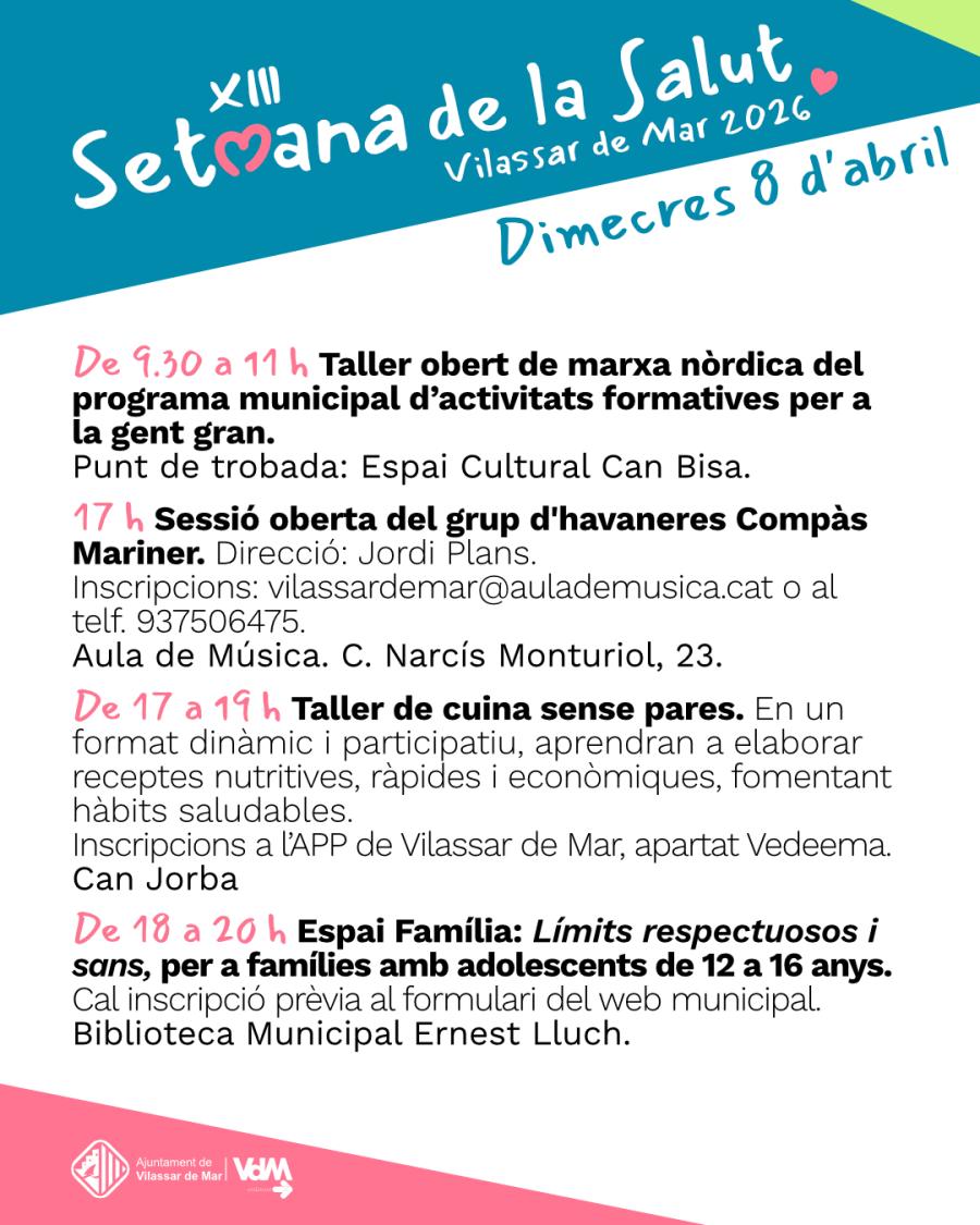 Setmana de la Salut - 8 d'abril