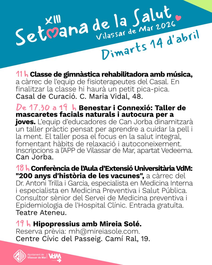 Setmana de la Salut - 14 d'abril