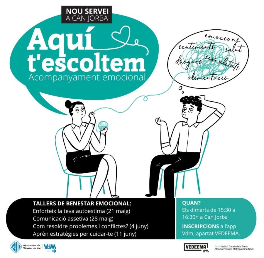 Cicle de tallers de benestar emocional per a joves de 12 a 17 anys