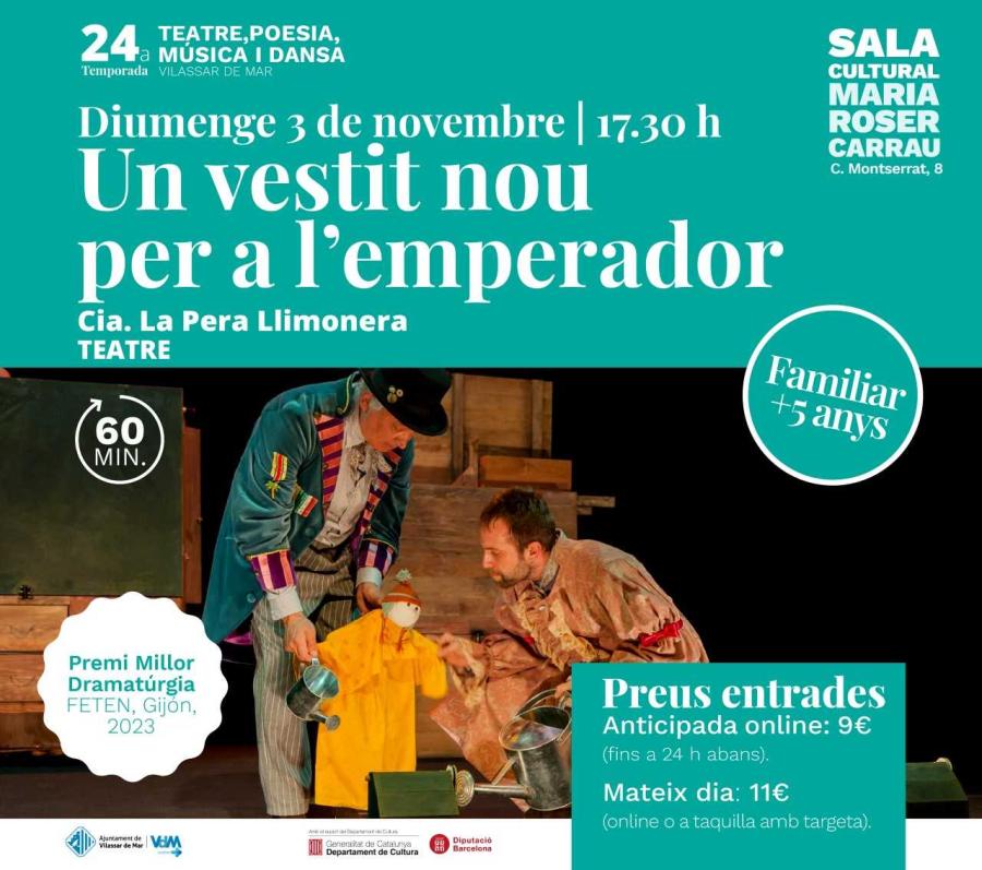Cartell de l'espectacle Un vestit nou per a l'emperador