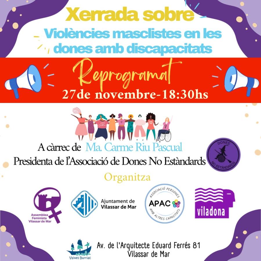 Cartell de l'activitat reprogramada
