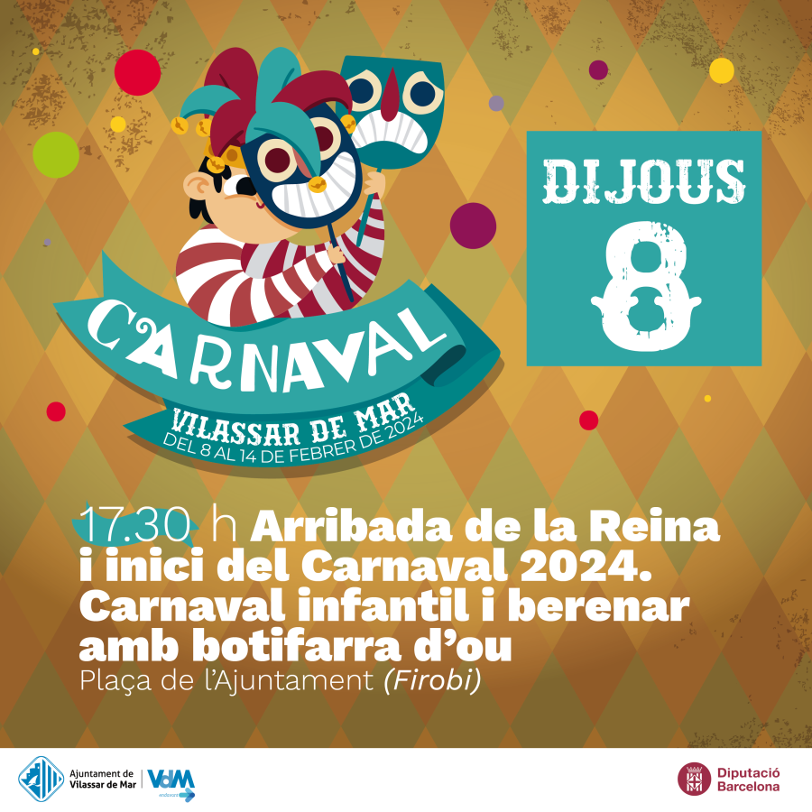 Cartell dels actes del Carnaval del 8 de febrer