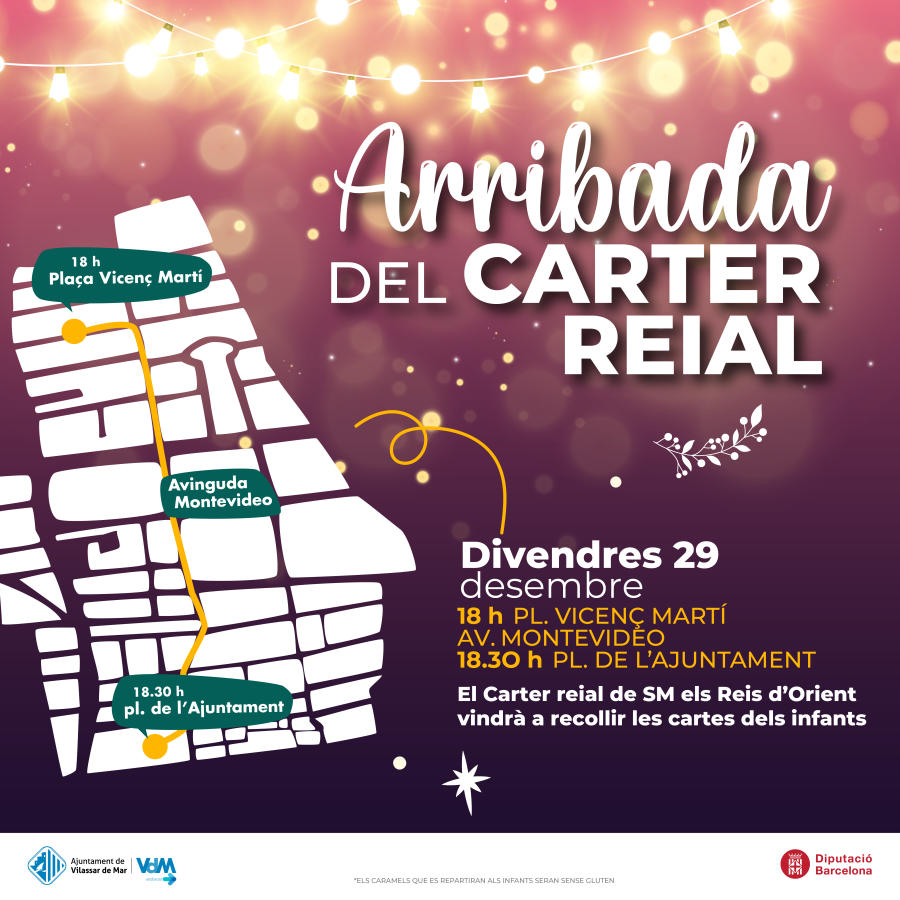 Cartell del recorregut del Carter Reial