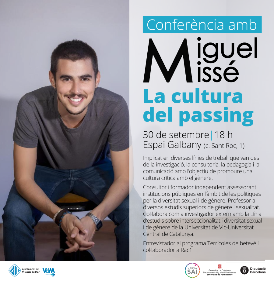 Cartell de la conferència La cultura del passing