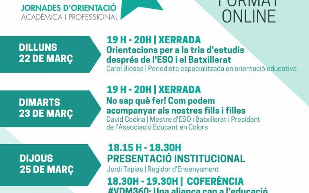 Programa complet Jornades Orienta't 2021