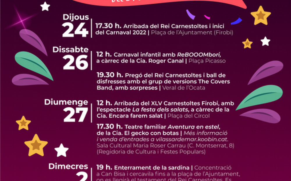 Cartell Carnaval 2022
