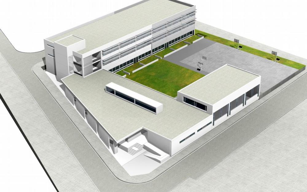 Imatge virtual del projecte Escola Els Alocs