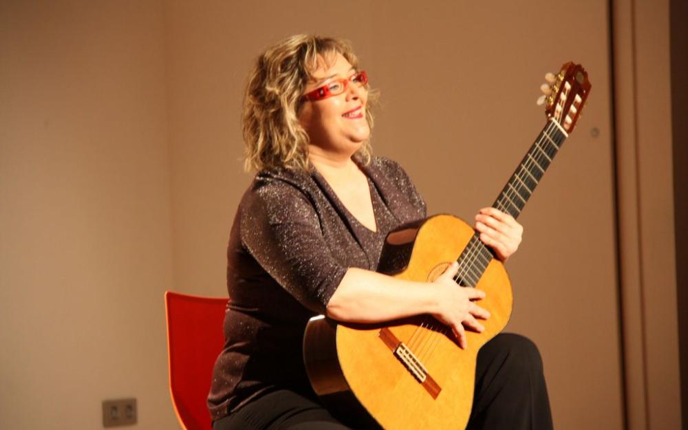 Un moment de l'actuació de la soprano Rosa Mateu