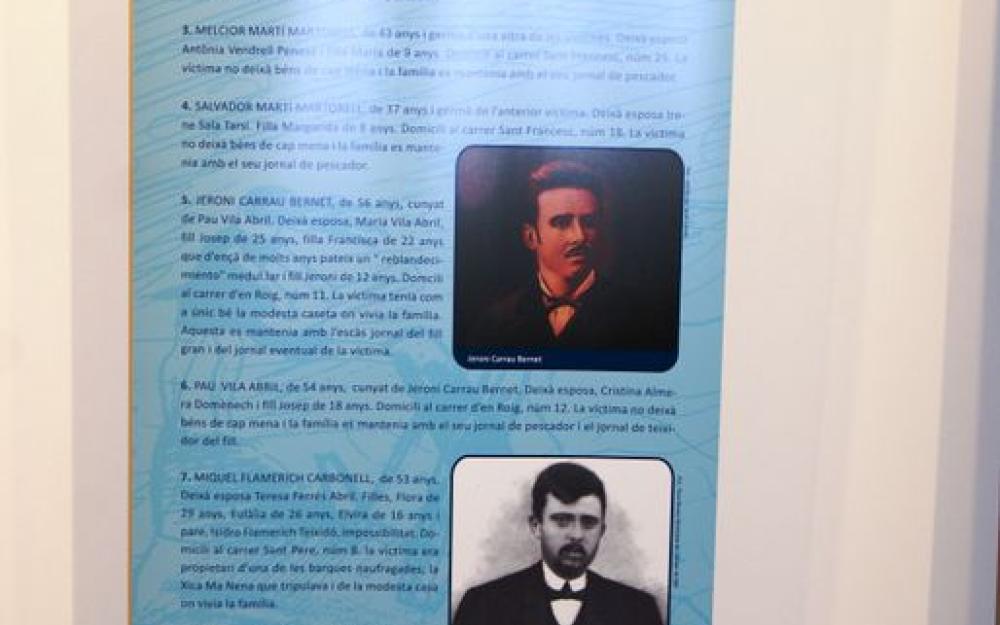 Plafó exposició víctimes 1911