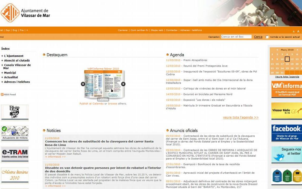 Captura del web