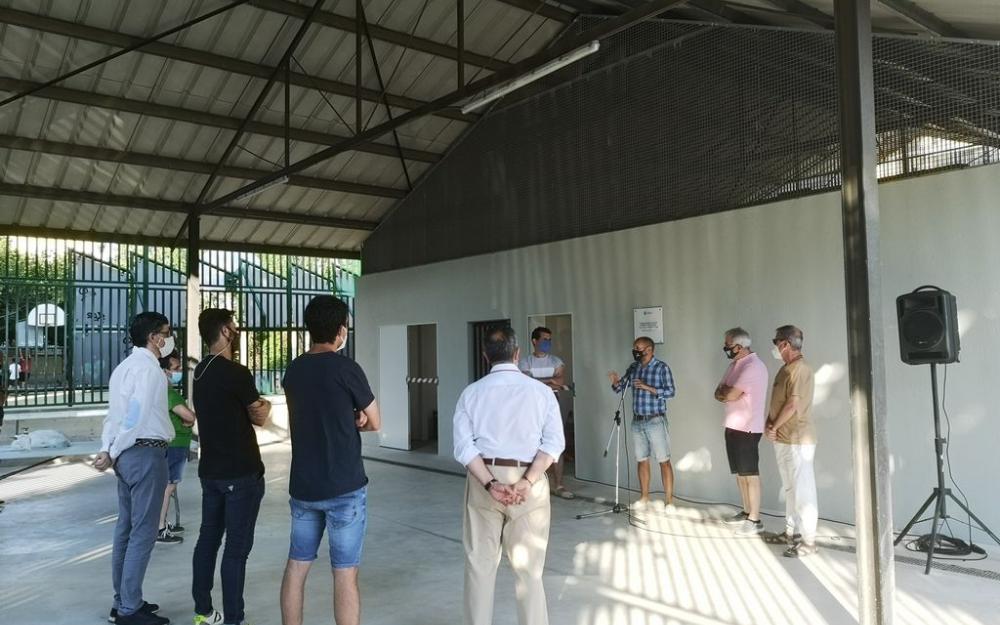 Inauguració de la pista esportiva Lluís Guardiola