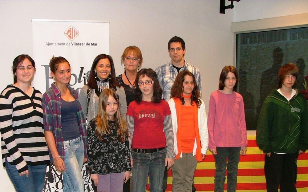 Els guanyadors de les diferents categories acompanyats per la regidora de Cultura