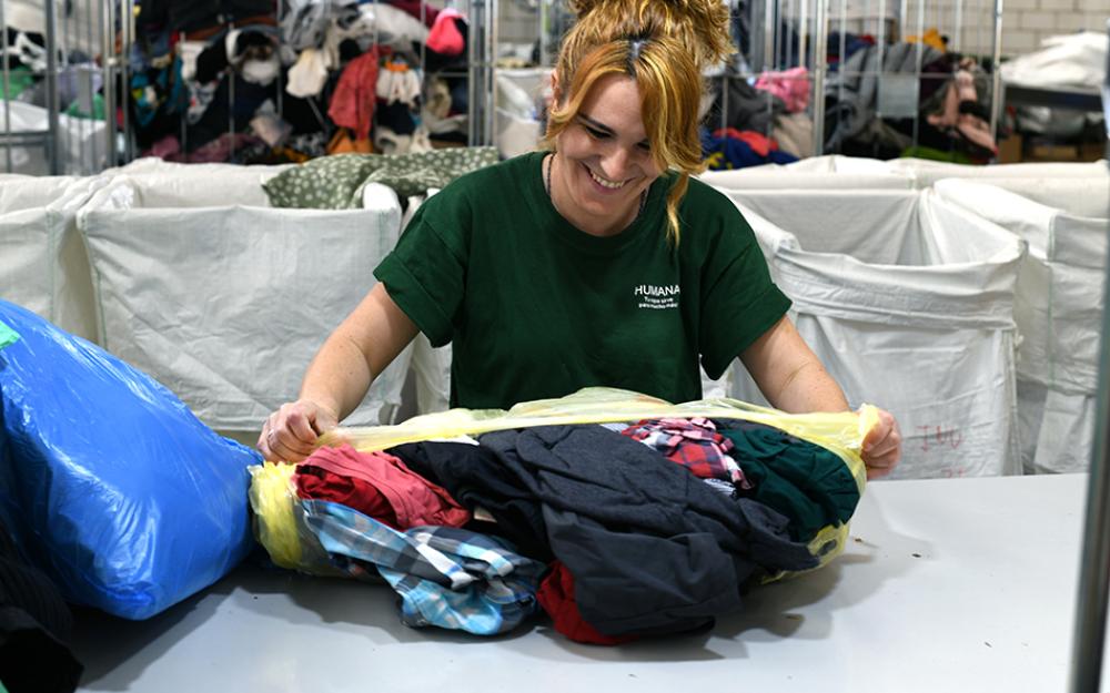 Humana classificació de roba