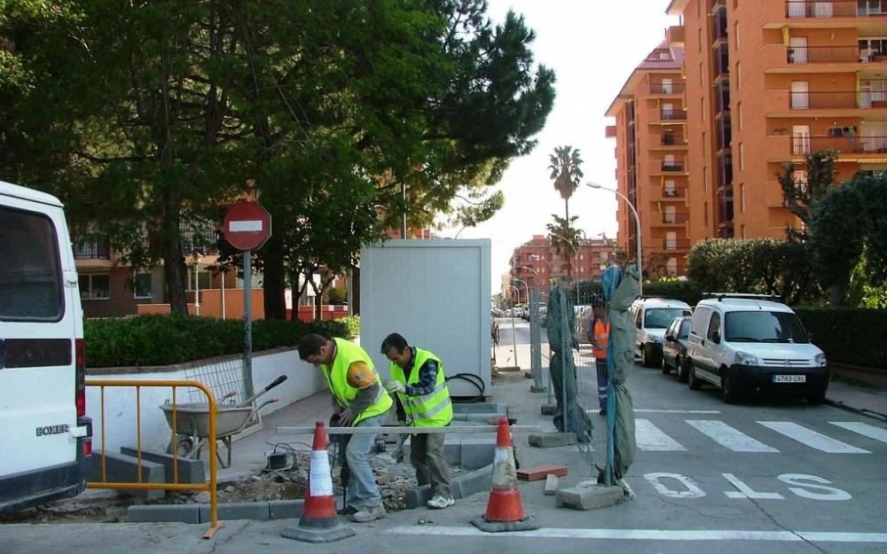 Obres carrer Maria Vidal