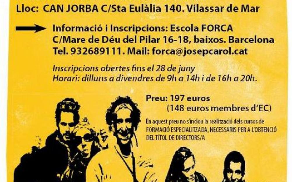 Cartell director/a activitats lleure
