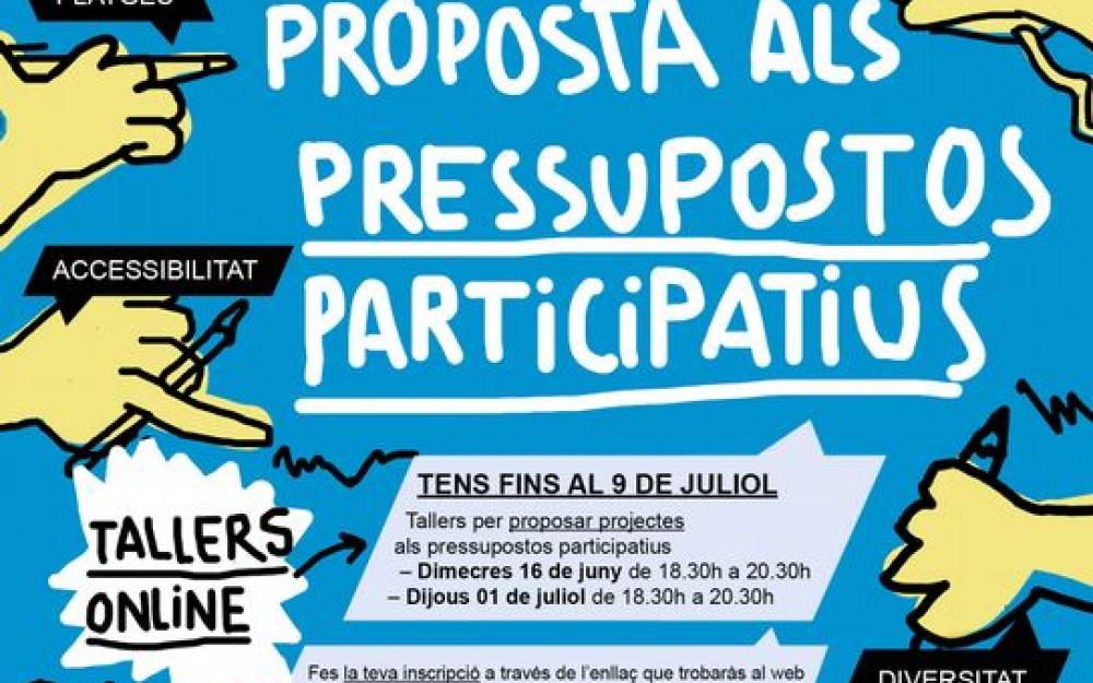 Cartell 1 inscripcions tallers pressupostos participatius 2021 