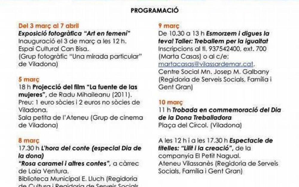 Cartell Dia de la Dona 2013