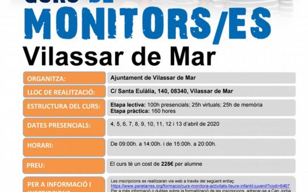 Cartell monitor de lleure Setmana Santa 2020