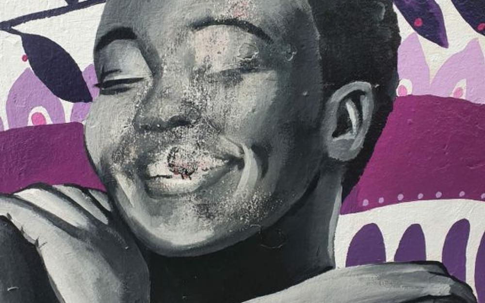 Estat del mural després de la nova agressió