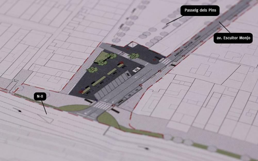 Reordenació zona entre passeig dels Pins i N-II