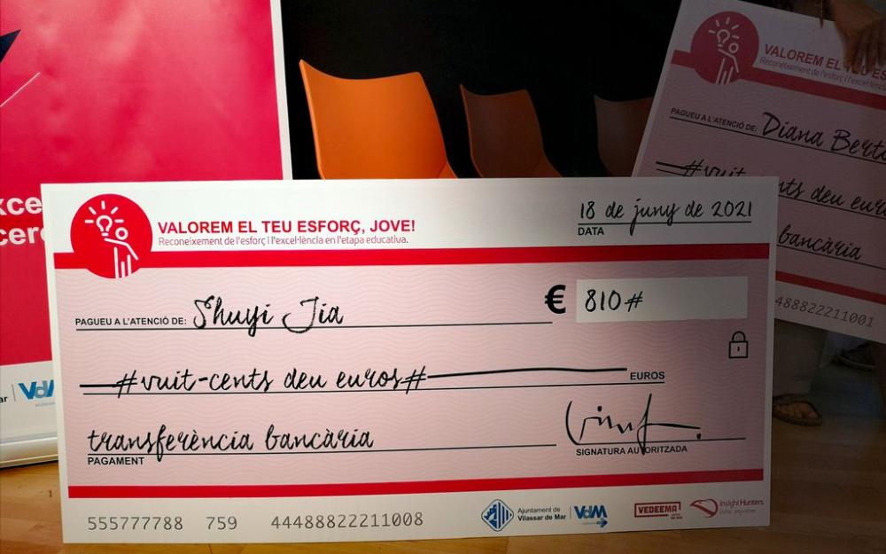 Xec dels Premis Esforç i Excel·lència al batxillerat
