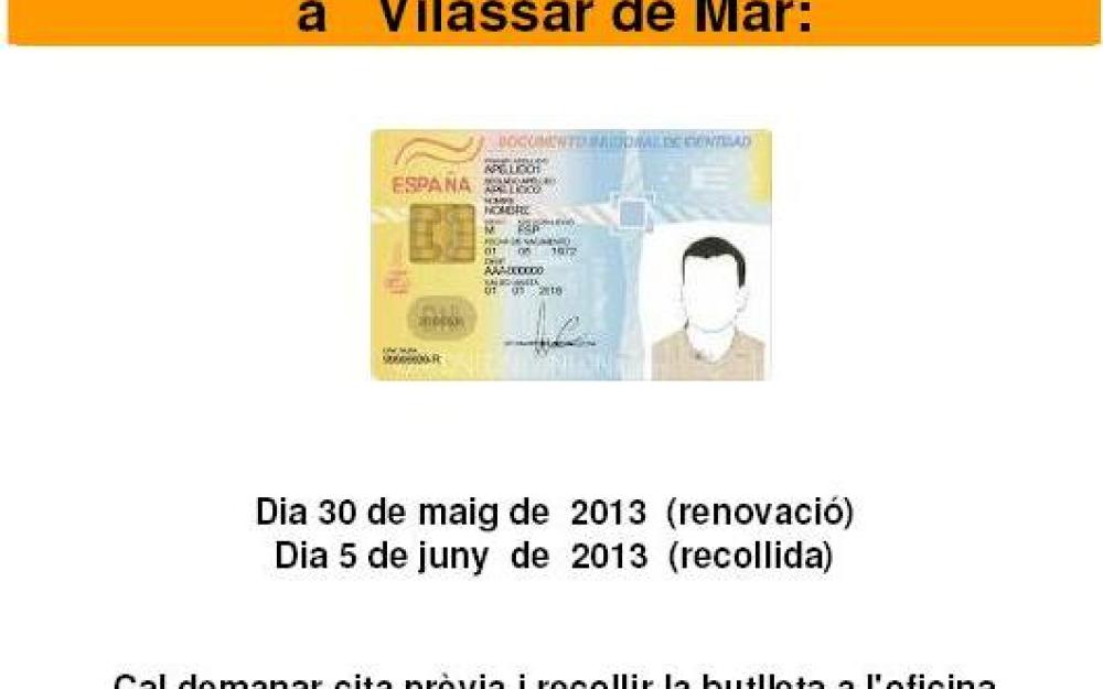 Cartell renovació DNI maig 2013