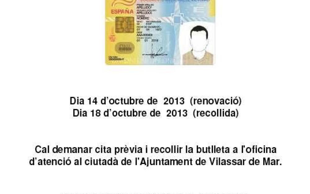Renovació DNI