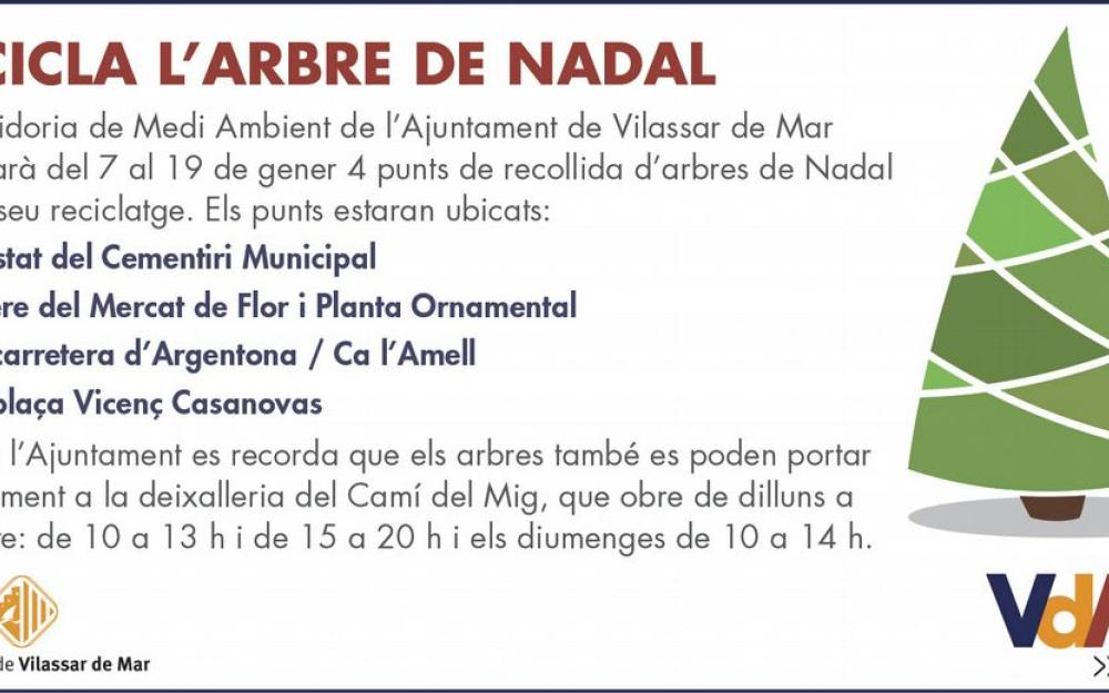 Recicla arbre Nadal 2020