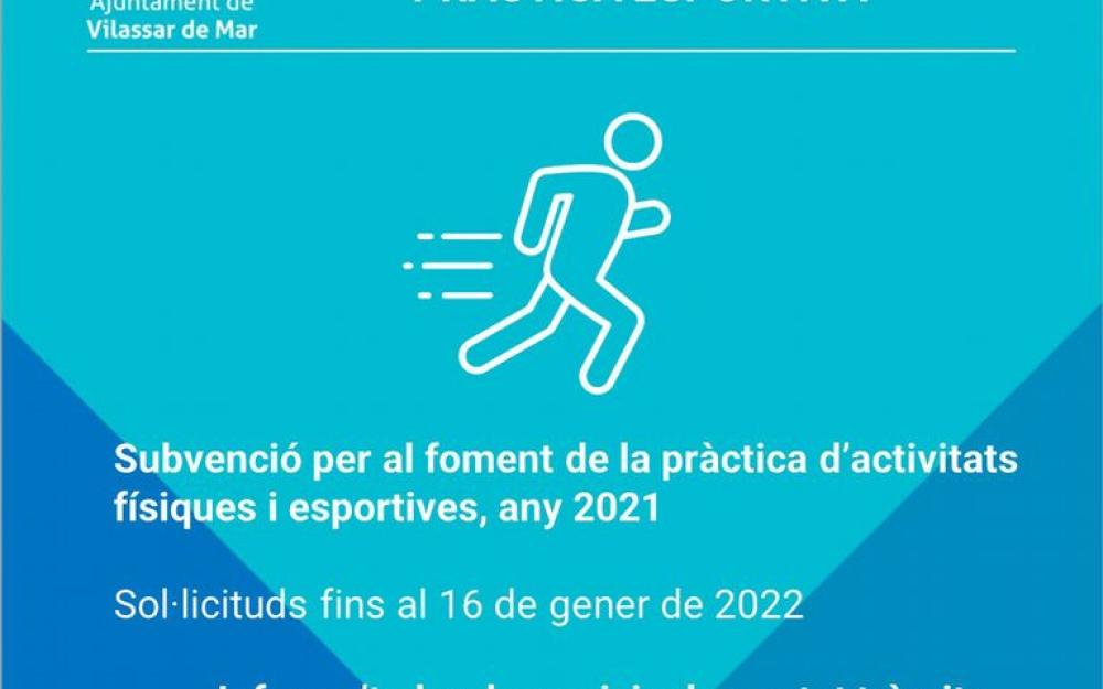 Bànner subvencions entitats esportives 2021 