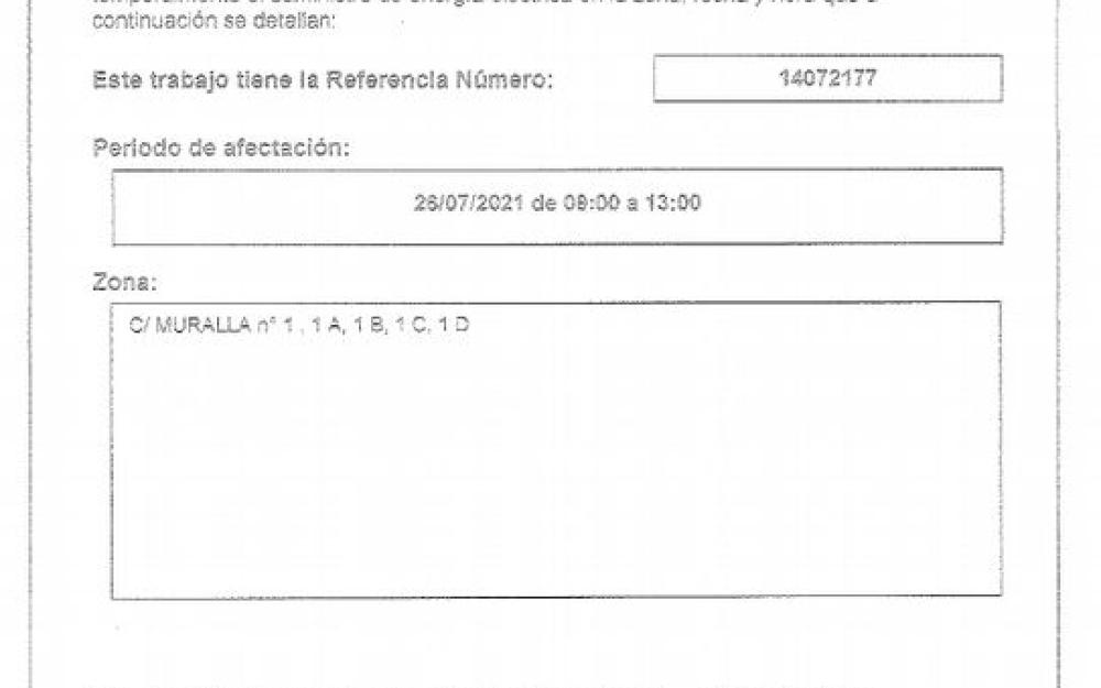 Tall llum 26 juliol