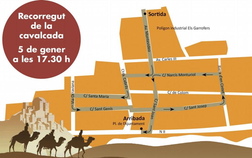 Mapa Cavalcada Reis 2020