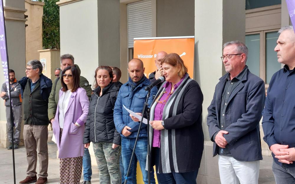 Lectura del manifest institucional del Dia Internacional de les Dones