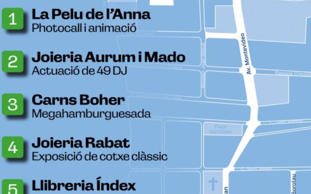 Activitats d'associats de la Nit de Comerç 2025 a Vilassar de Mar. 