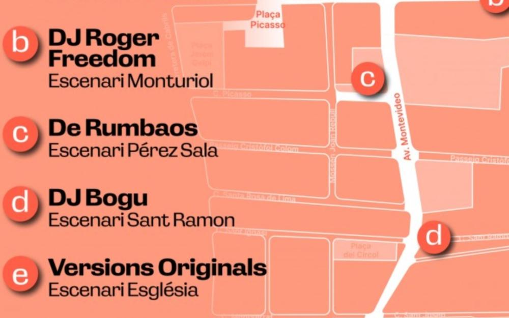 Actuacions de la Nit de Comerç 2025 a Vilassar de Mar. 