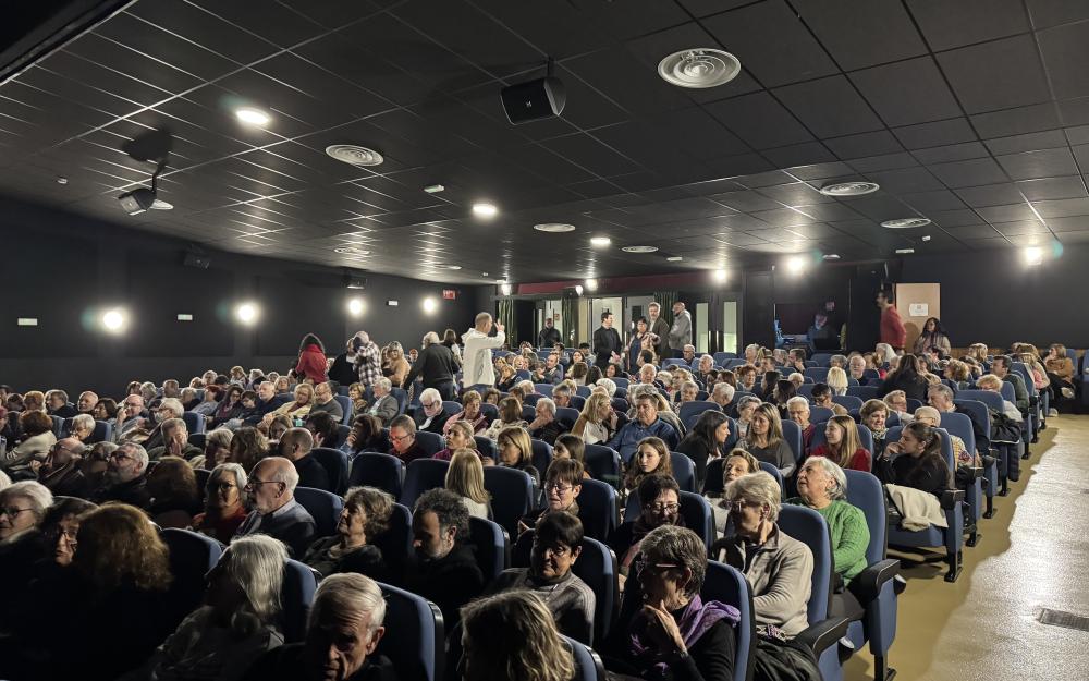 Els assistents dins de la sala. 