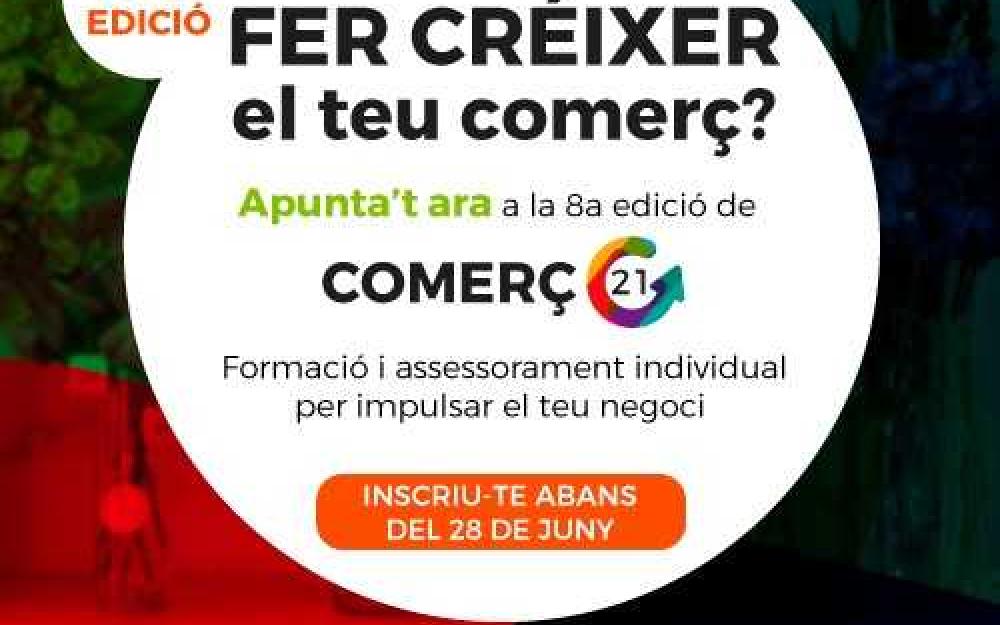 Cartell de la 8a edició del programa Comerç21