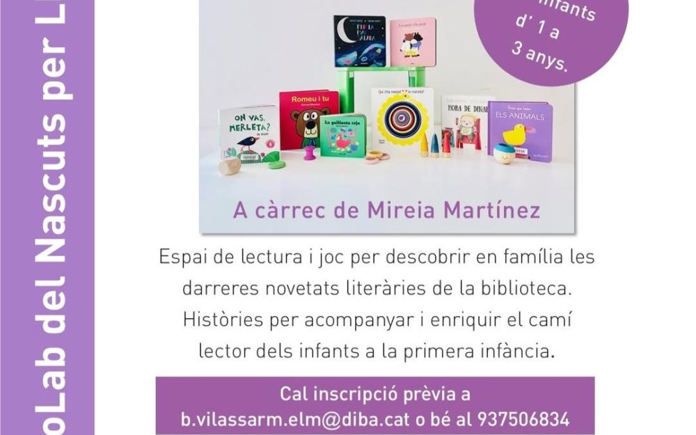 Cartell BiblioLab Nascuts per Llegir setembre 2025 a la Biblioteca