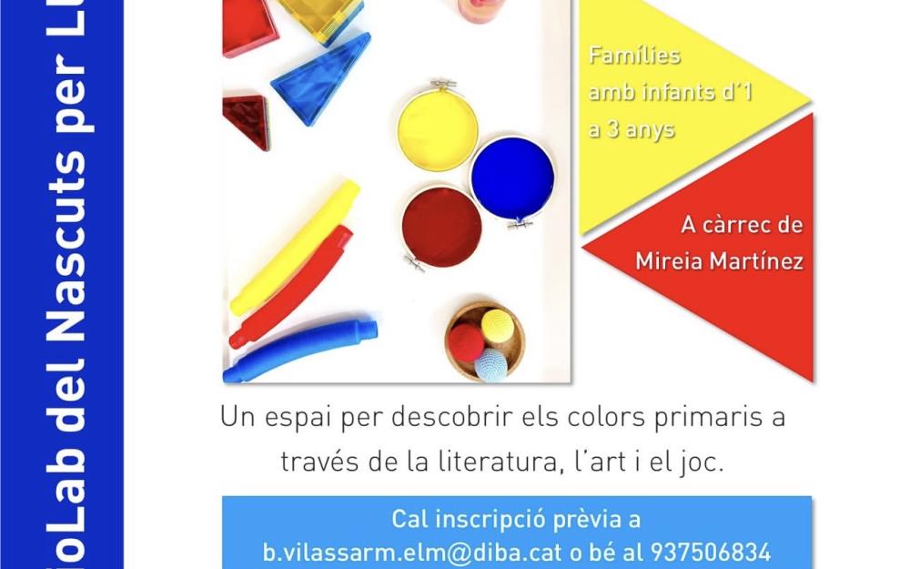 BiblioLab "Paleta de colors: groc, blau i vermell"
