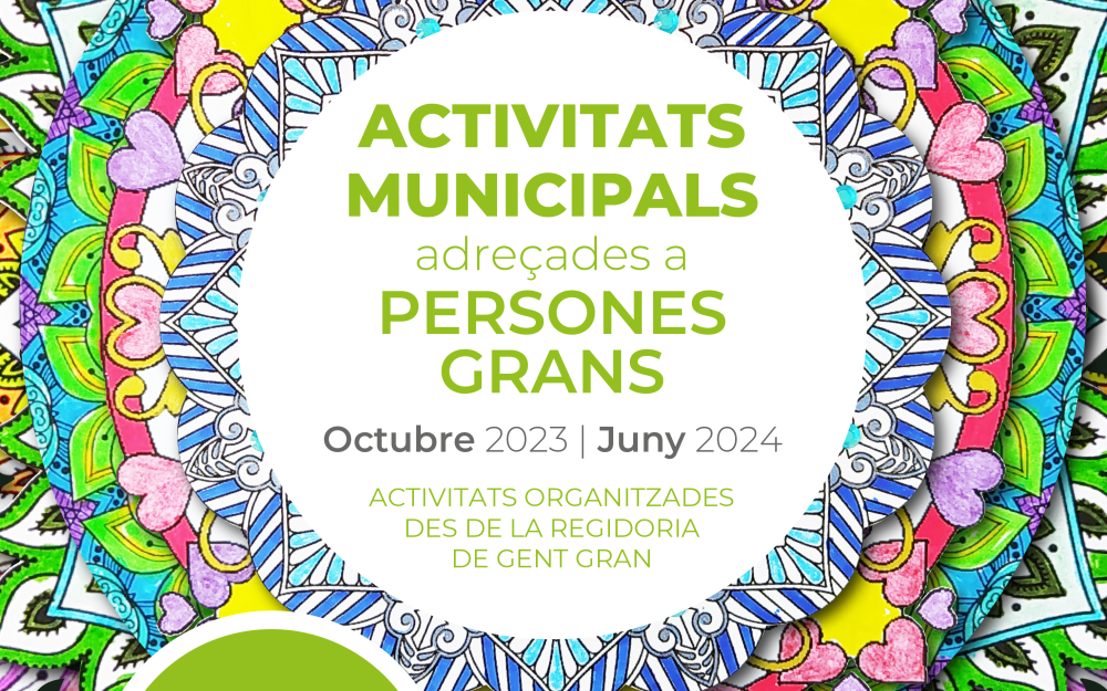 Cartell del programa d'activitats formatives per a la gent gran curs 2023-2024