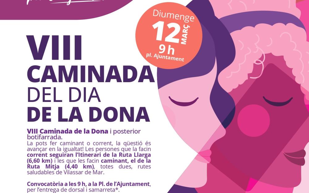 Cartell VIII Caminada del Dia de la Dona