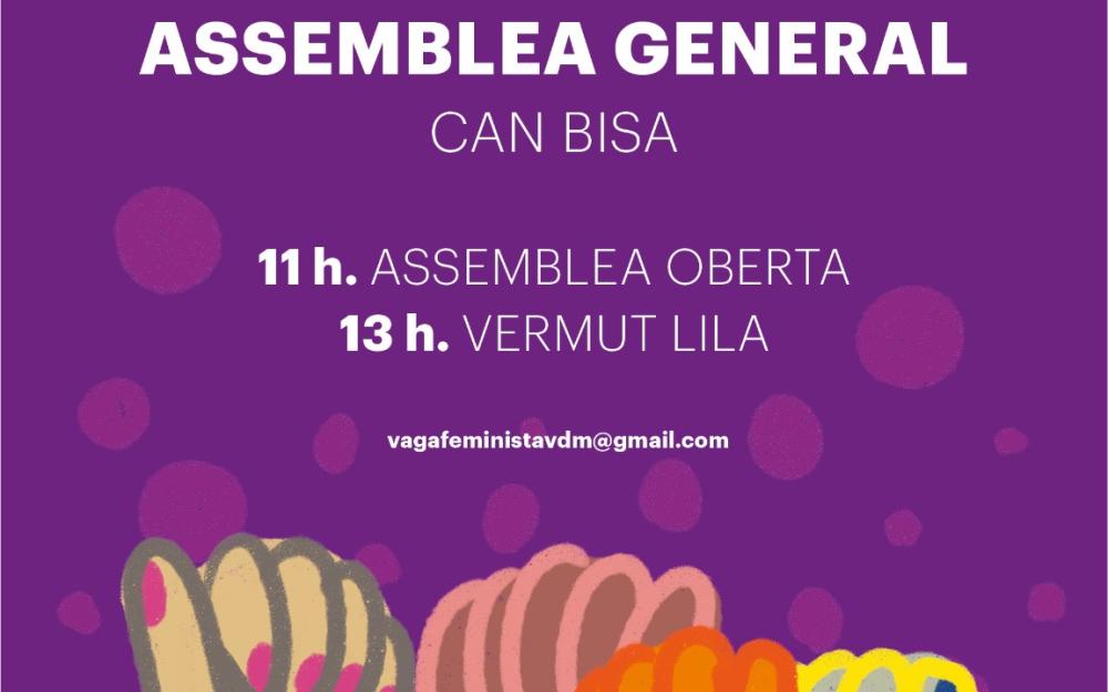 Cartell de l'assemblea general de l'entitat Assemblea feminista VdM