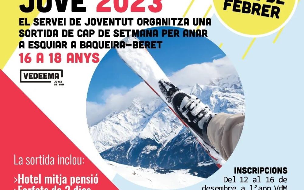 Cartell esquiada jove 2023